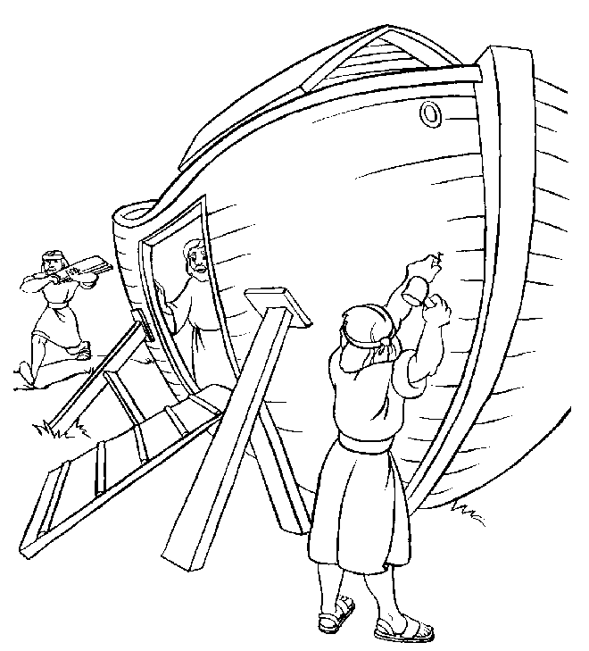 Kids-n-fun.de | 8 Ausmalbilder von Bibel die Arche Noah